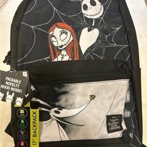 Disney Black and White Backpack with Character Design